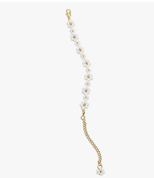 Chain Beaded Floral Bracelet